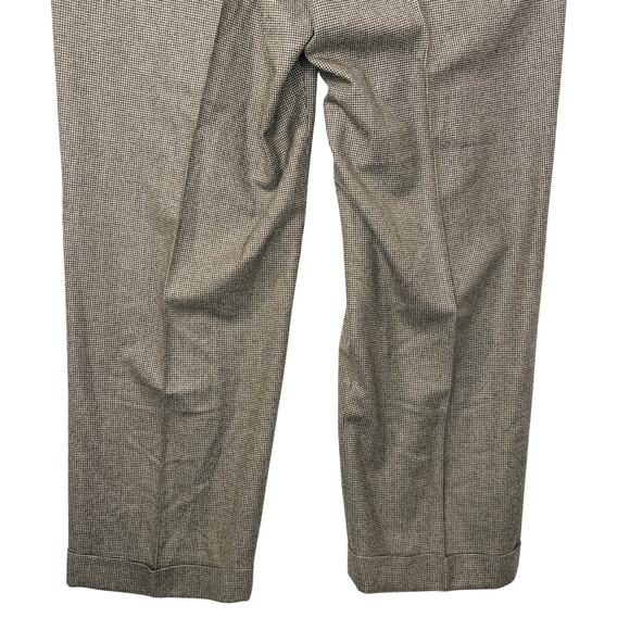Brooks Brothers Size 37W Wool Pants Houndstooth Vitale Barberis Canonico Italy - Picture 12 of 14